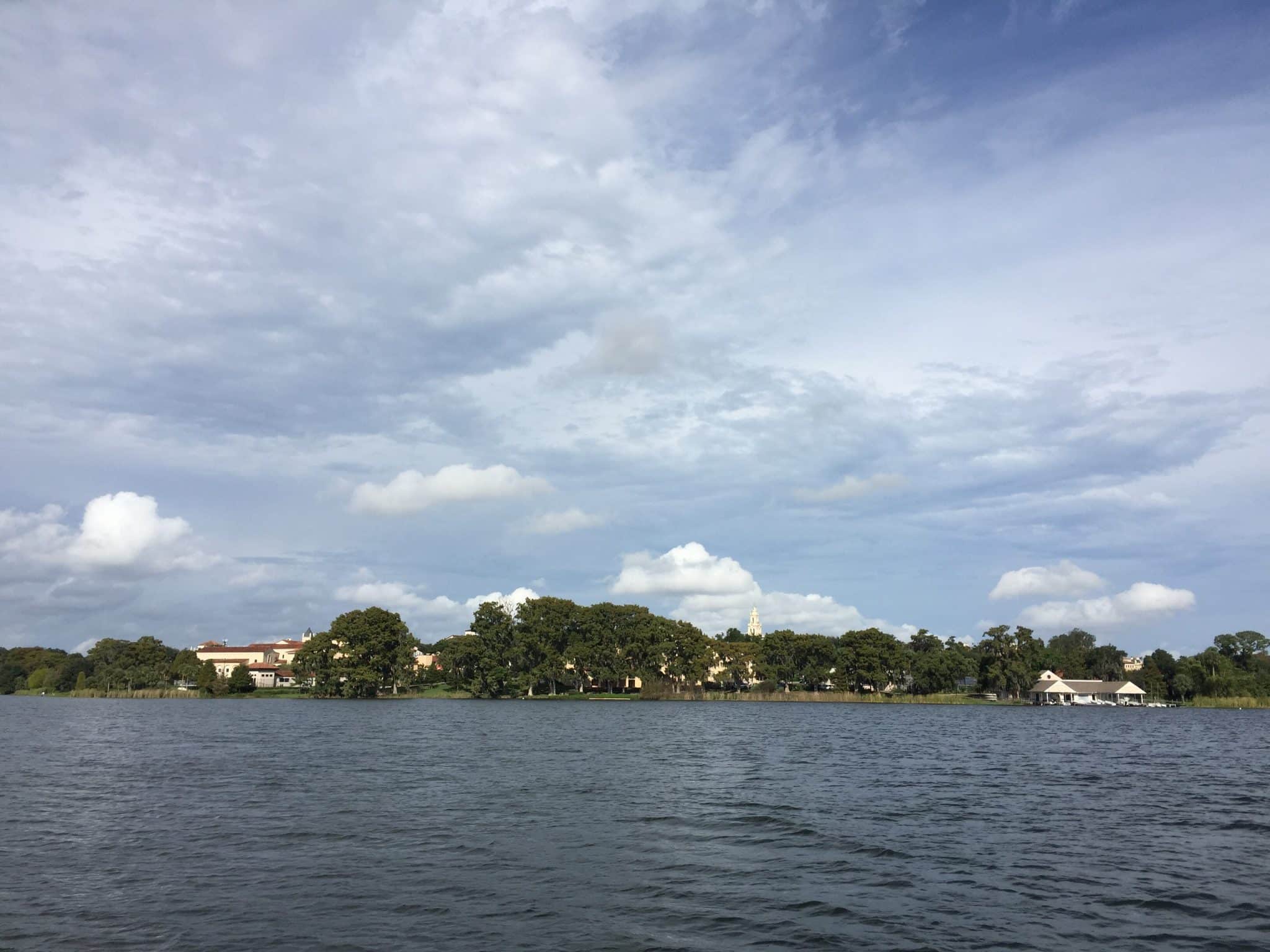 View of Rollins College from Lake Virginia in Winter Park
